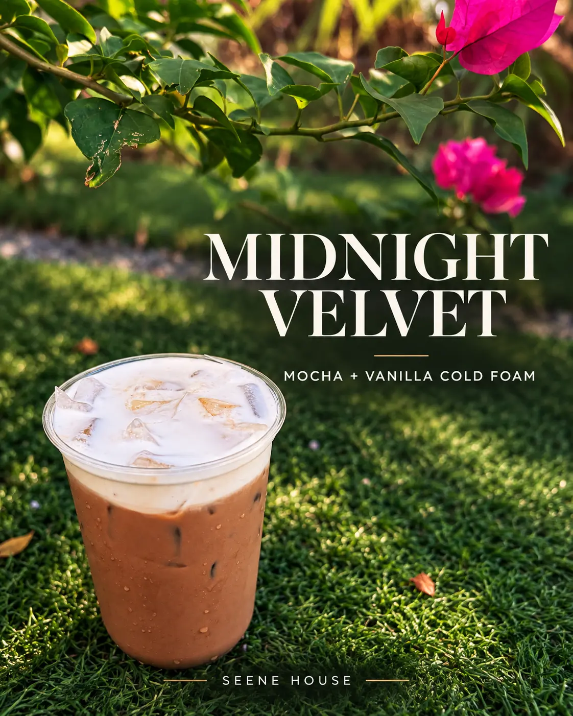 Midnight Velvet — Mocha + vanilla cold foam at Seene House