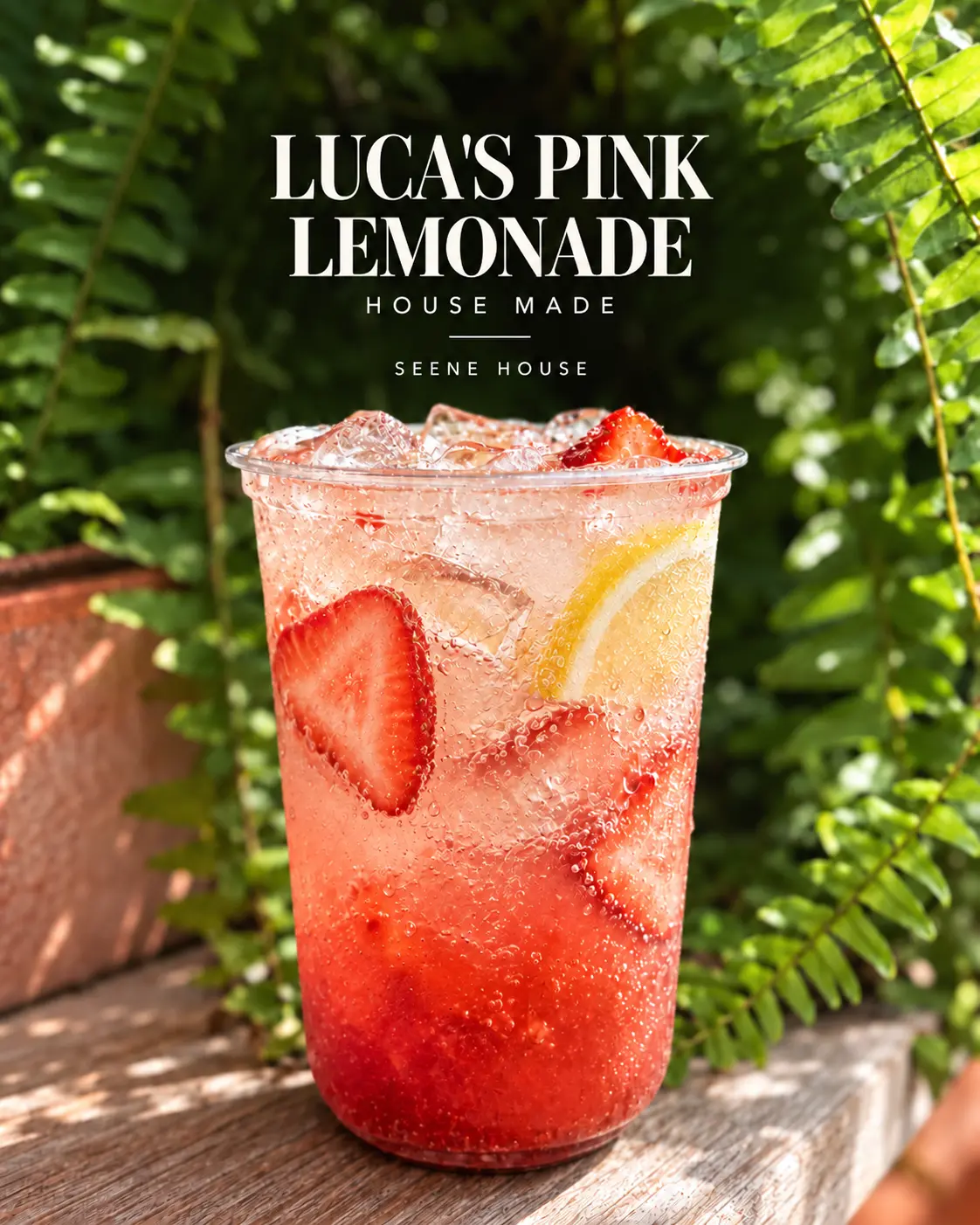 Luca's Pink Lemonade — House made at Seene House